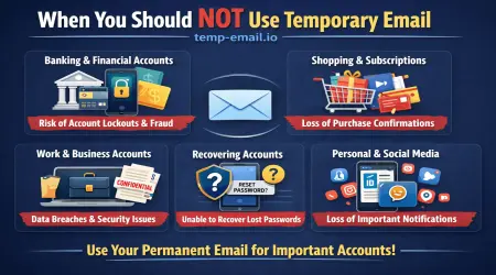 When You Should NOT Use Temporary Email: Important Limitations You Must Know