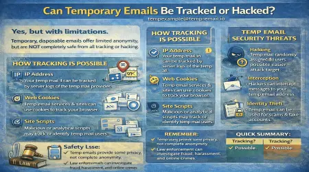 Can Temporary Emails Be Tracked or Hacked?
