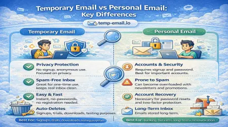 Temporary Email vs Personal Email: Key Differences Explained