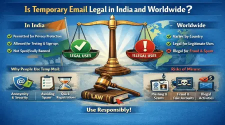 Is Temporary Email Legal in India and Worldwide?