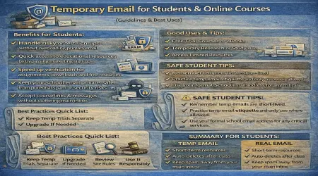 Temporary Email for Students and Online Courses
