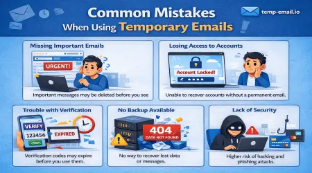 Common Mistakes When Using Temporary Emails (And How to Avoid Them)