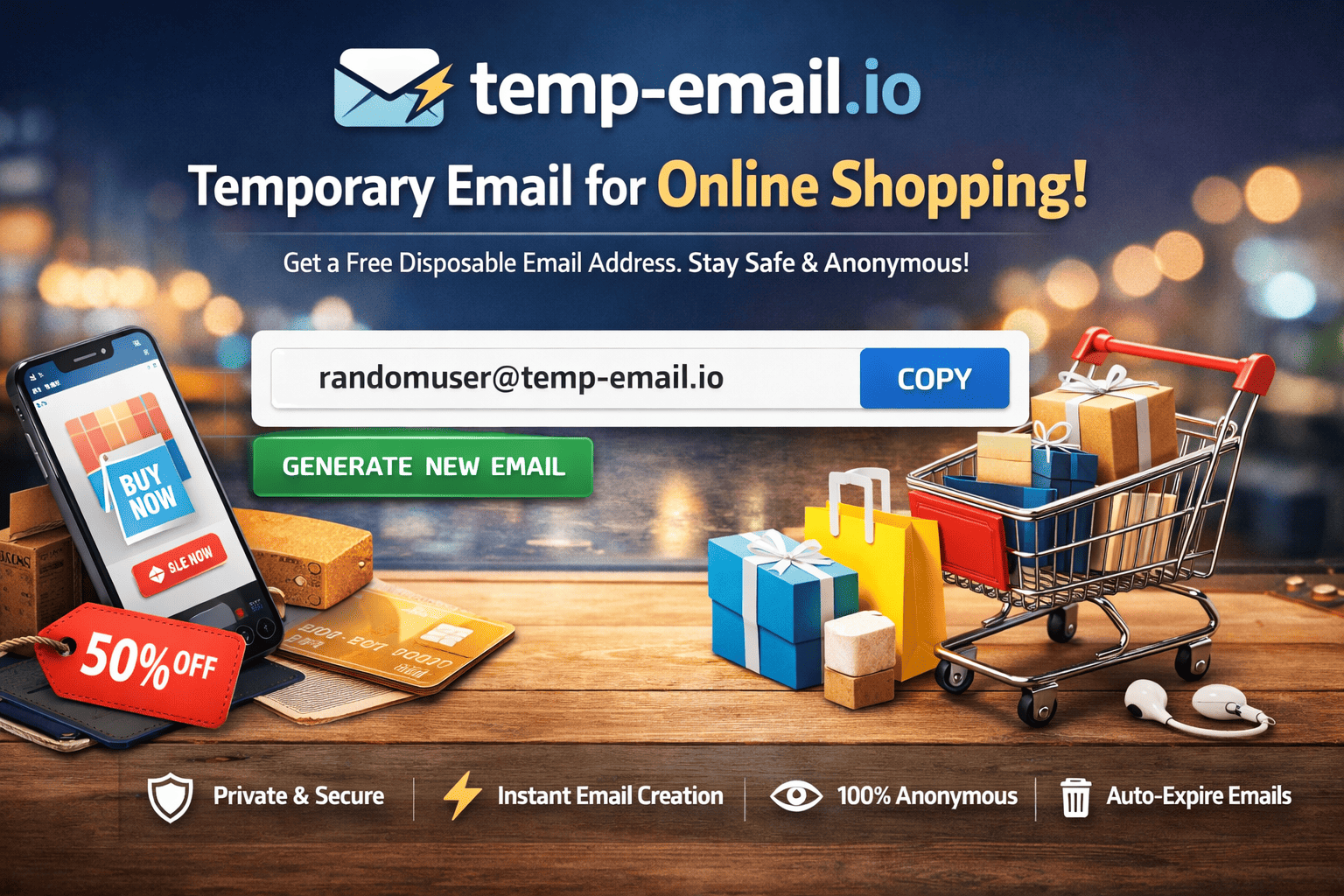 Temporary Email for Online Shopping